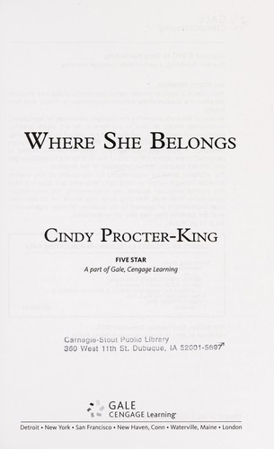 Where she belongs