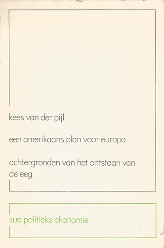Een Amerikaans plan voor Europa