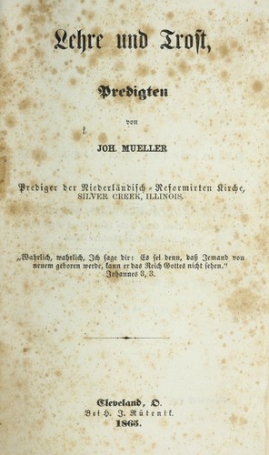Lehre und Trost