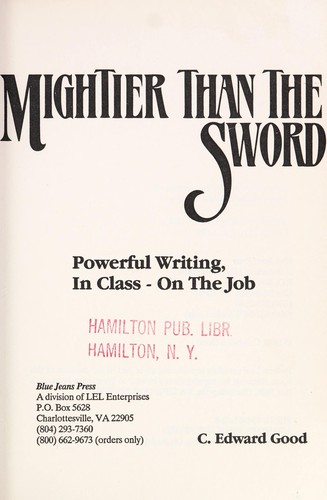 Mightier than the sword