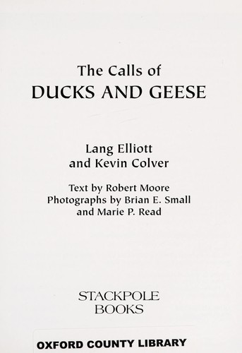 Calls of ducks and geese