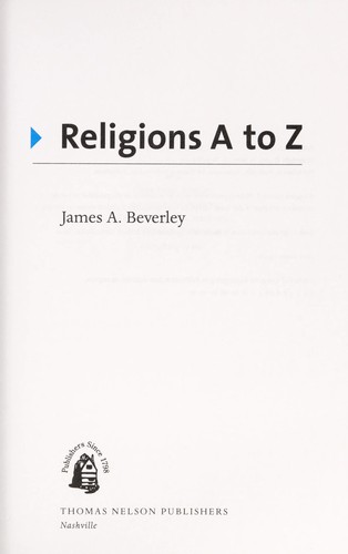 Religions A to Z