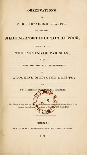[Report of a meeting. Begins] At a meeting of the medical and surgical practitioners of Leicester ... March 17th, 1826, to take into consideration the propriety of establishing district dispensaries [as proposed by H.L. Smith]