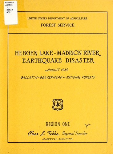 Hebgen Lake--Madison River earthquake disaster