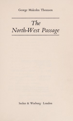 The North-west passage