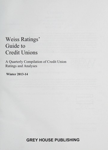 Weiss ratings guide to credit unions