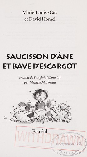 Saucisson d'ane et bave d'escargot