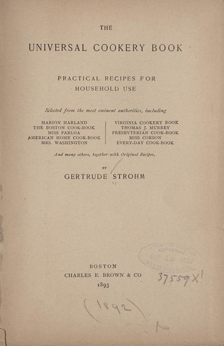 The universal cookery book
