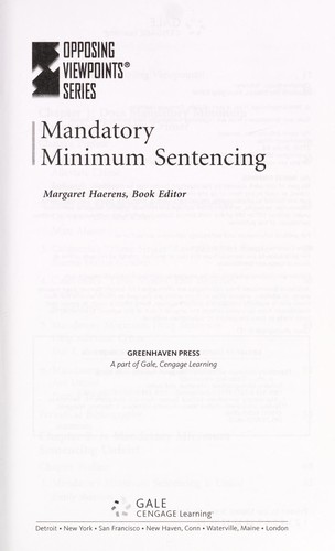 Mandatory minimum sentencing