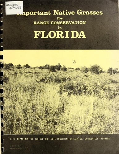 Important native grasses for range conservation in Florida