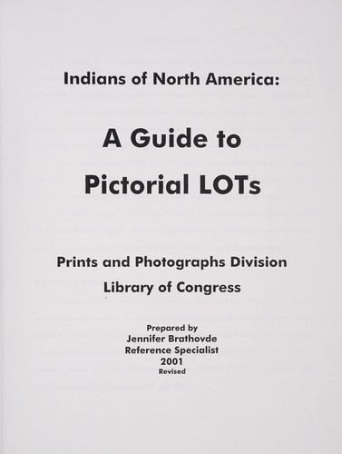 Indians of North America