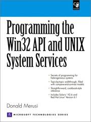 Programming the Win32 API and UNIX system services