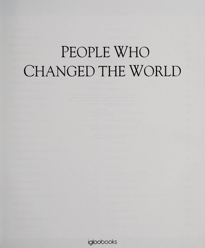 People who changed the world