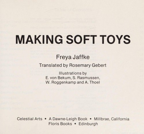 Making soft toys