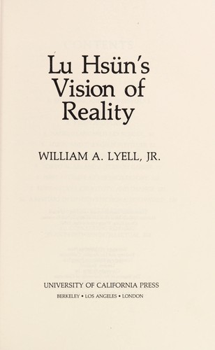Lu Hsün's vision of reality