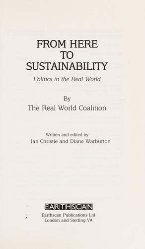 From here to sustainability