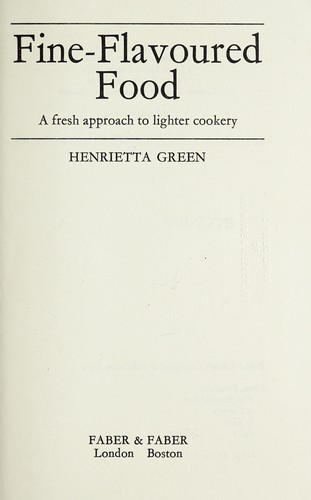 Fine-flavoured food