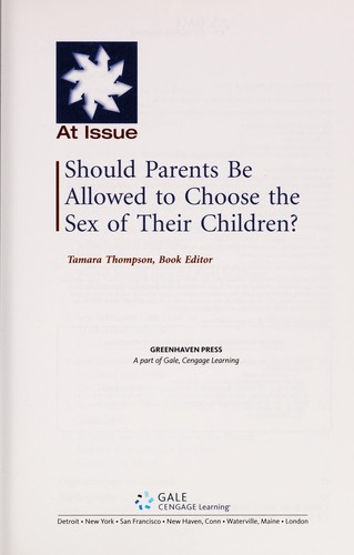 Should parents be allowed to choose the sex of their children?