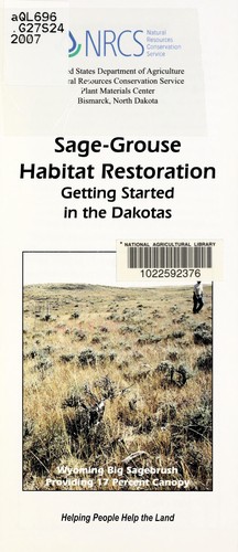 Sage-grouse habitat restoration
