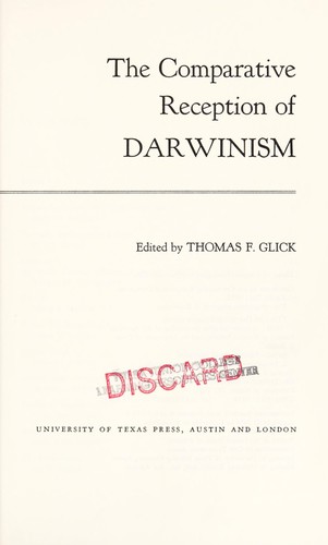 The comparative reception of Darwinism