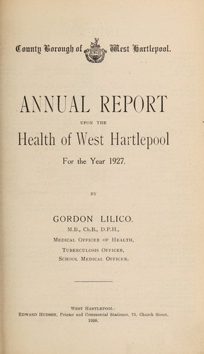 [Report 1927]