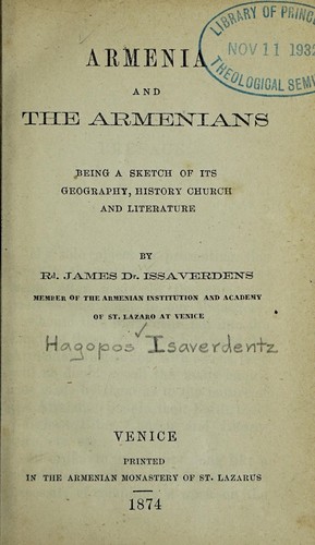 Armenia and the Armenians