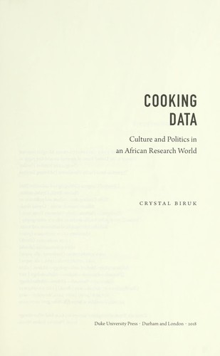 Cooking data