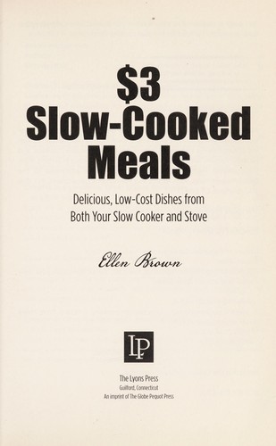 $3 slow-cooked meals