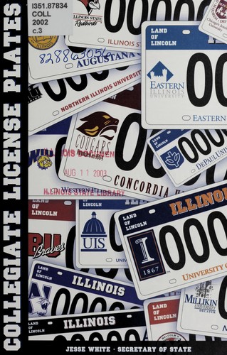 Collegiate license plates