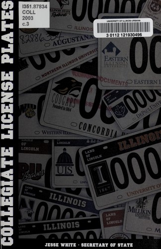 Collegiate license plates