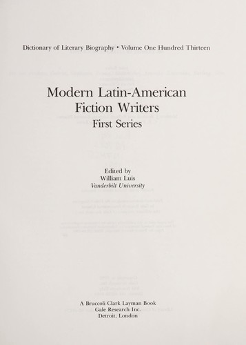 Modern Latin-American fiction writers