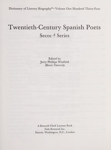 Twentieth-century Spanish poets