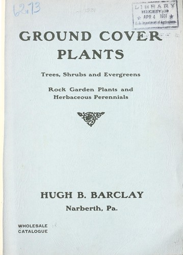 Wholesale catalogue of ground cover plants, pachysandra, English ivy, Halls honeysuckle, euonymus, Vinca Minor, wild thyme, etc