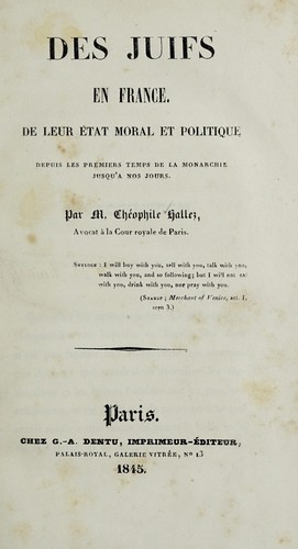 Des Juifs en France