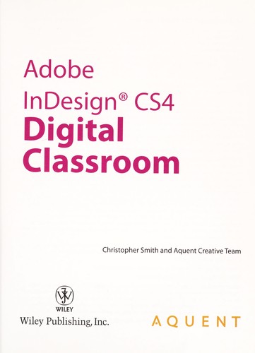 Adobe InDesign CS4 digital classroom