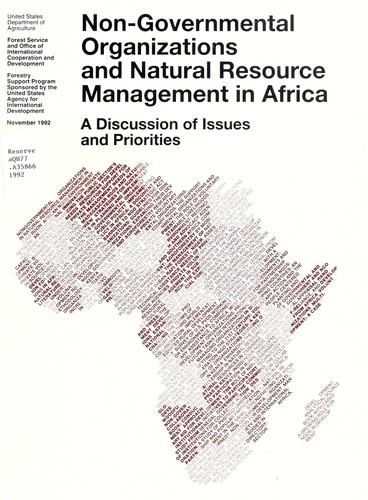 Non-governmental organizations and natural resource management in Africa