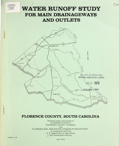 Water runoff study for main drainageways and outlets