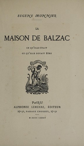 La Maison de Balzac