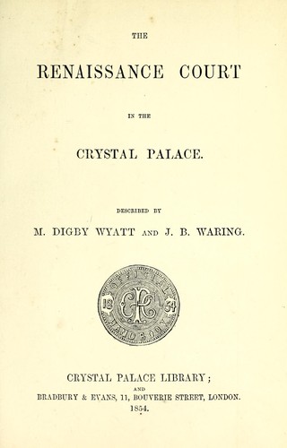 The Renaissance court in the Crystal Palace