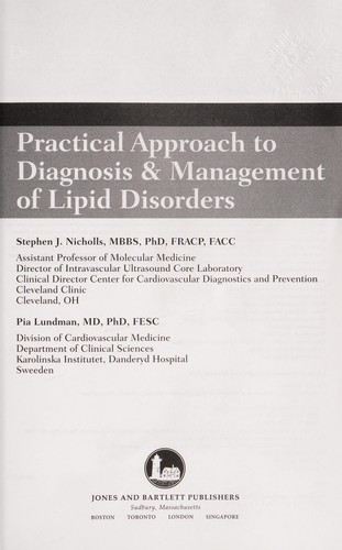 Practical approach to diagnosis & management of lipid disorders