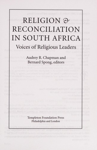 Religion & reconciliation in South Africa