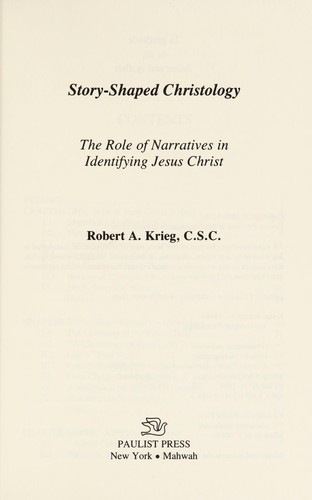 Story-shaped Christology