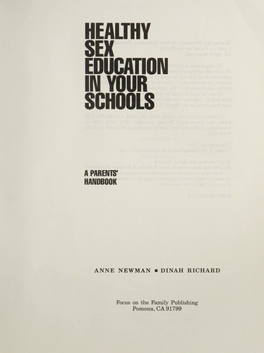 Healthy sex education in your schools