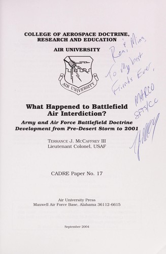 What happened to battlefield air interdiction?