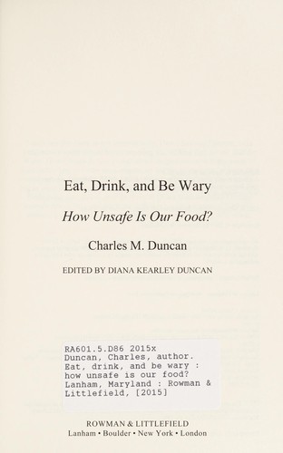Eat, drink, and be wary