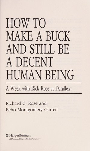 How to make a buck and still be a decent human being