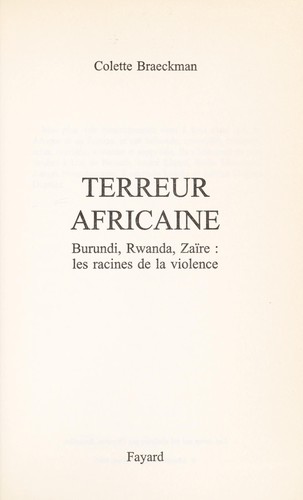Terreur africaine