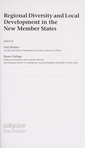 Regional diversity and local development in the new member states