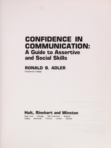 Confidence in communication