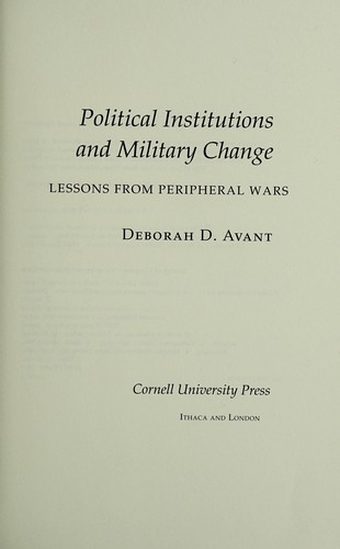 Political institutions and military change